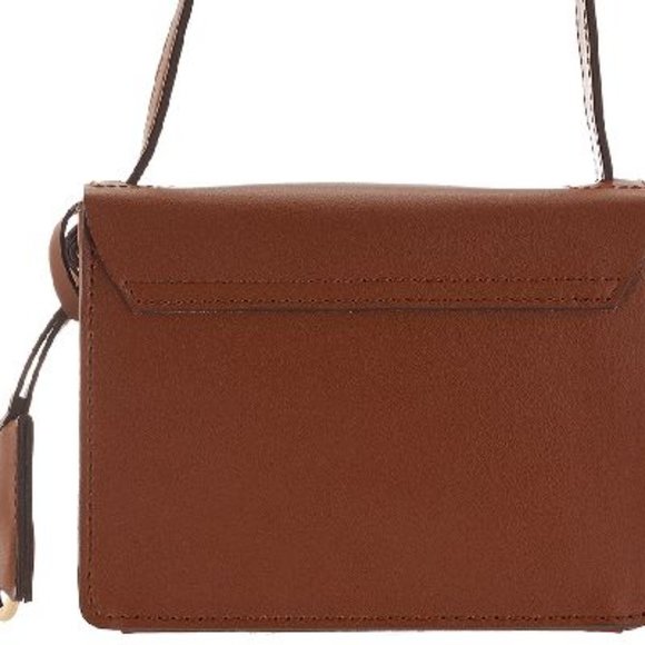 Isaac Mizrahi Live! Whitney Mini Leather -Saddle - Picture 2 of 4